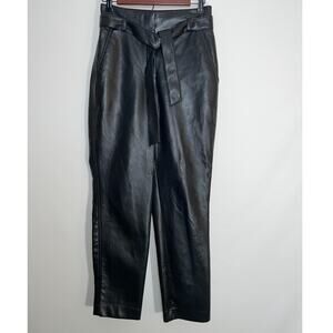 Babaton Faux Leather Pants w/ Tie Belt - Women's Size‎ 4 - Soft & Fabulous!